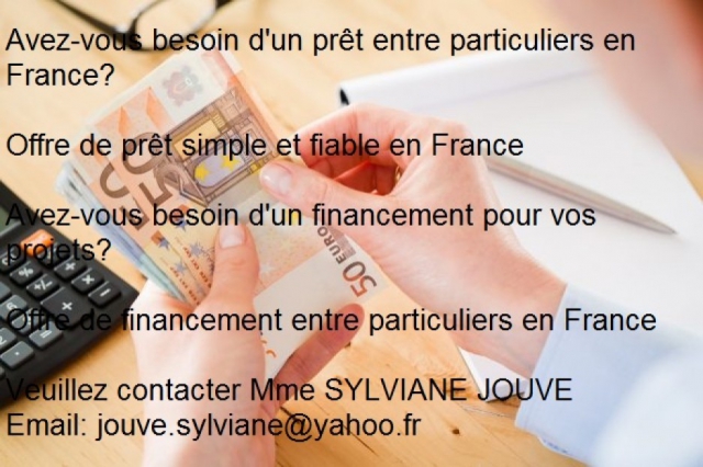 Offre de prêt entre particuliers sérieux et honnête en France  acheter vendre