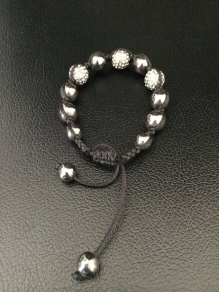 Bracelet à perles grises taille unique acheter vendre