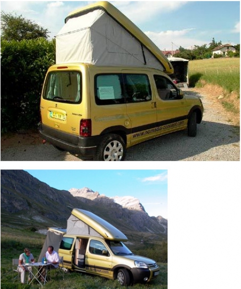 Berlingo equipé en mini camping car acheter vendre