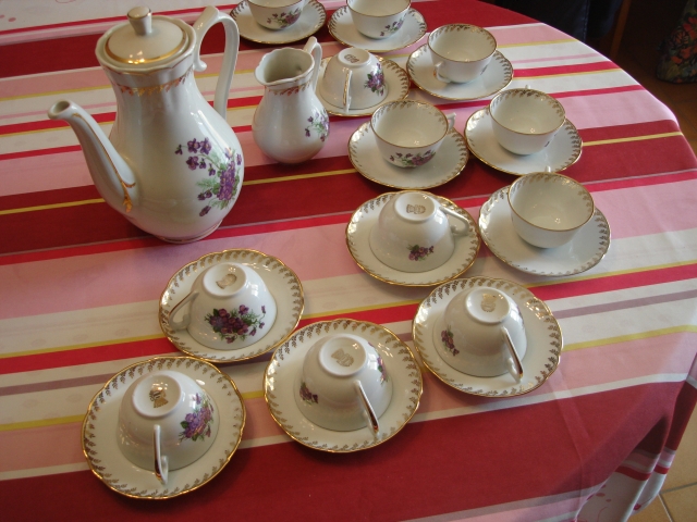  Service à café en porcelaine de Chauvigny acheter vendre