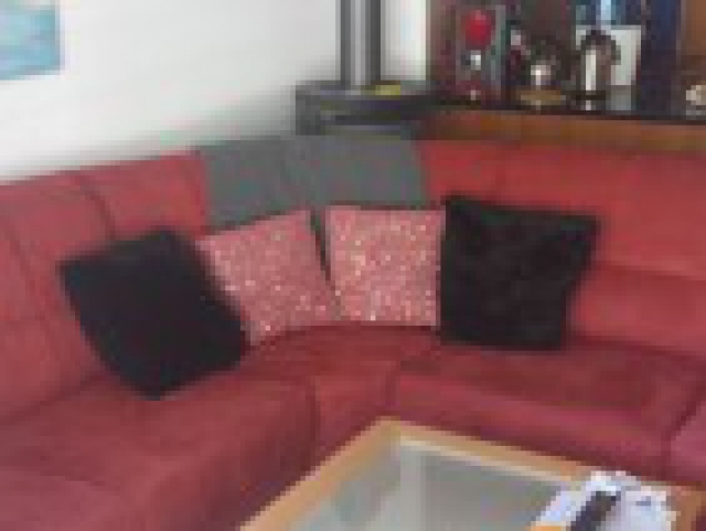 Canapé d'angle en daim (tapis assortit avec) acheter vendre