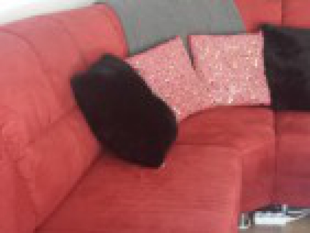 Canapé d'angle en daim (tapis assortit avec) acheter vendre