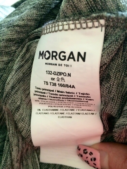 Haut Morgan avec épaules dorées taille S soit 38 acheter vendre