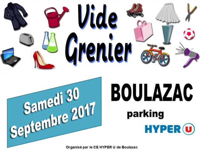 Vide Grenier du CE - Parking HYPER U - Boulazac 24 acheter vendre