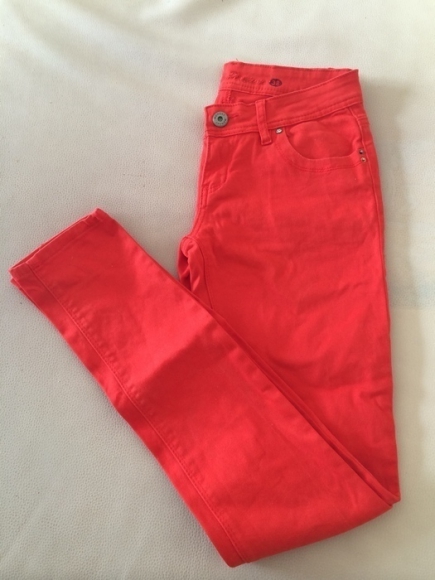 Pantalon orange taille 38 acheter vendre